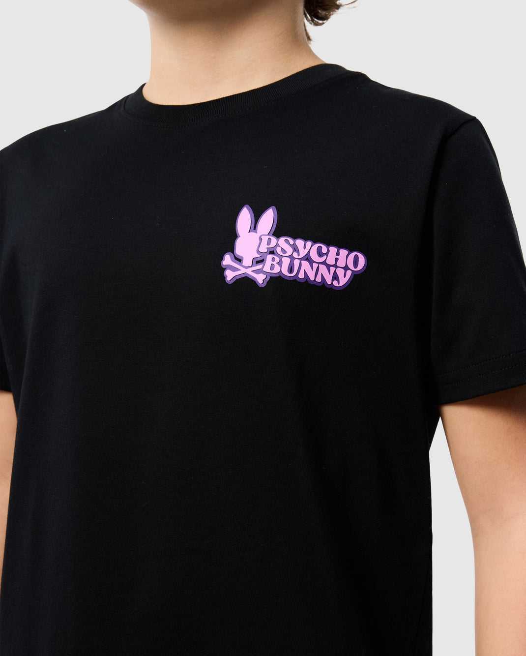 Tees Psycho Bunny Redland Graphic Tee Noir Enfant | LVW-17612498